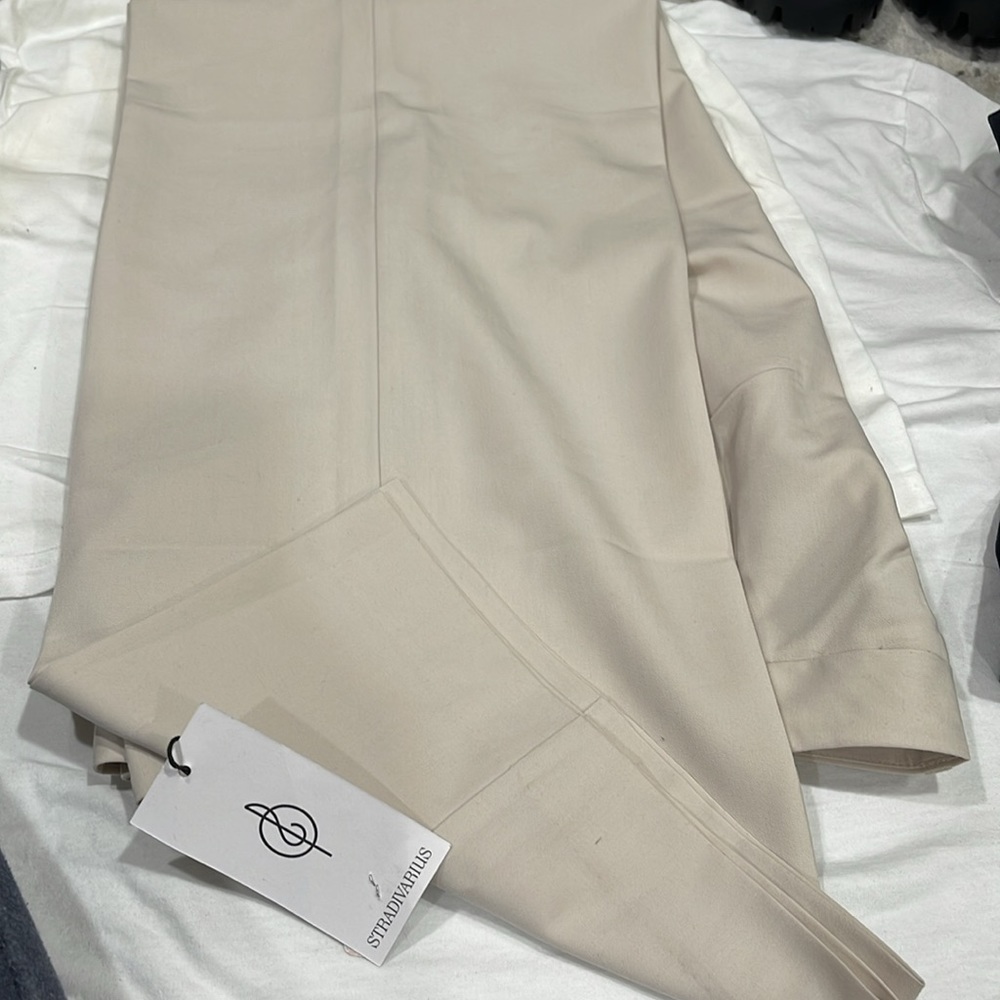 STRADIVARIUS SMART STRAIGHT-LEG TROUSERS in Size 6 - Picture 9 of 9